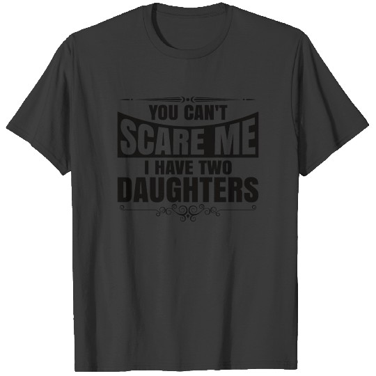 Mothers Day Fathers Day Mother Father Two daughter T-shirt