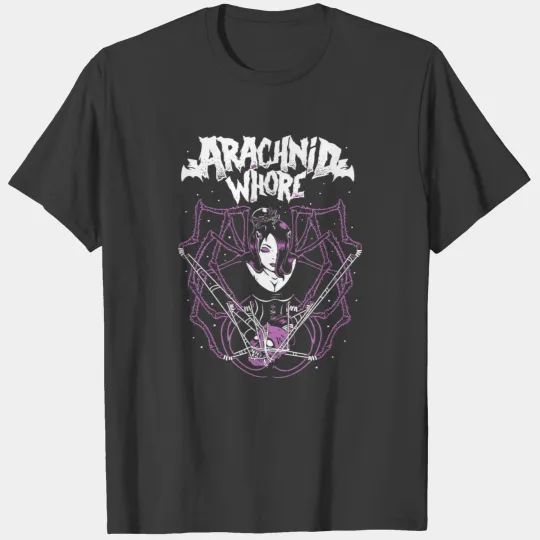 Discover Horror Art Arachnid Witch Spider Psychobilly Punk T-shirt