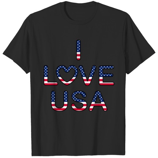 Discover I Love USA American Holidays Memorials Day Patriot T-shirt