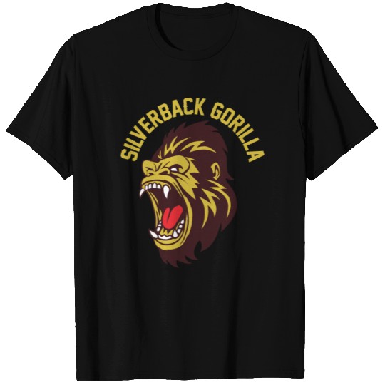 Colorful Silverback Gorilla Artwork - Angry Ape T-shirt