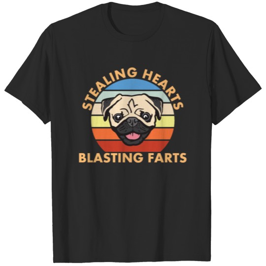 Discover Stealing Hearts Blasting Farts Funny Pug Gifts T-shirt