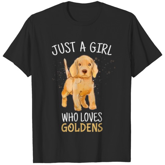 Discover Just A Girl Who Loves Golden Retrievers Cute Baby T-shirt