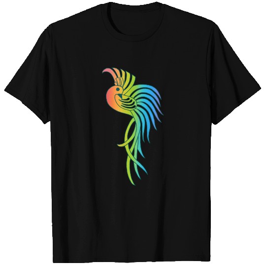 Rainbow bird of paradise T-shirt