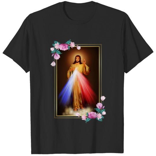 Divine Mercy Jesus Christ, Sacred Heart of Jesus T-shirt