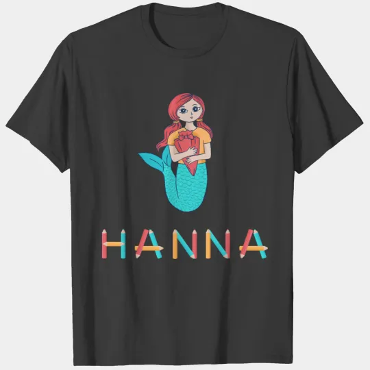 Discover schooling mermaid Hanna T-shirt