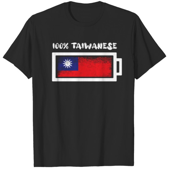 Discover 100 Percent Taiwanese Flag T-shirt