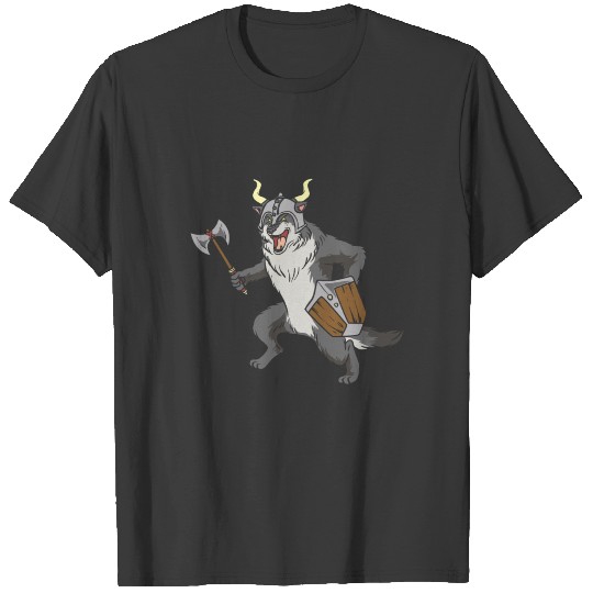 Wolf Viking Warrior T-shirt