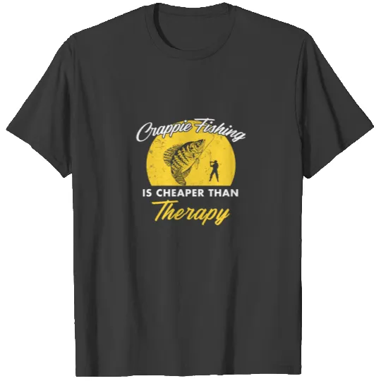 crappie fishing freshwater fishing fisherman T-shirt