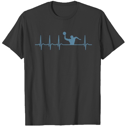 Discover Funny Cool Heart Beating Water Polo Team Champion T-shirt