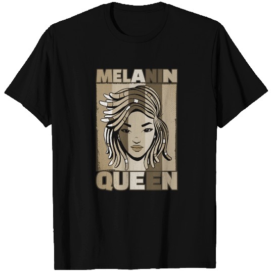 Melanin Queen African American Dreadlock T-shirt