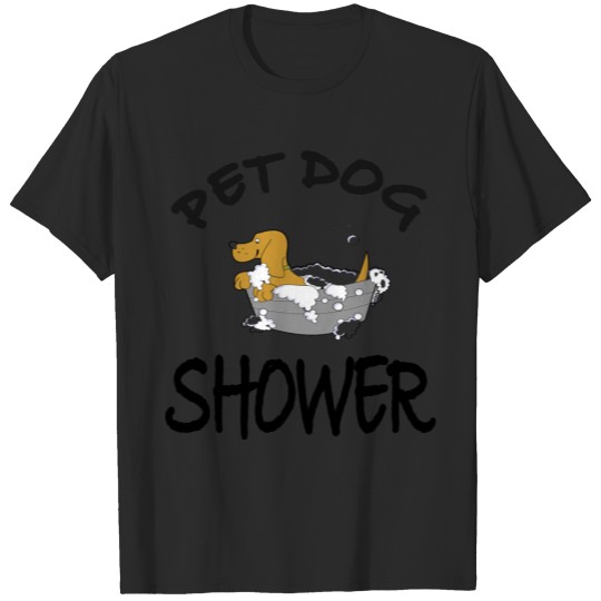 Discover pet dog shower T-shirt