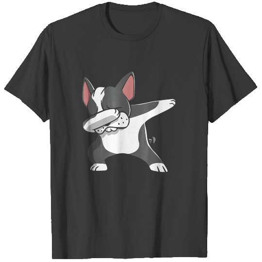 Dabbing Boston Terrier Funny Bostie For Kids T-shirt