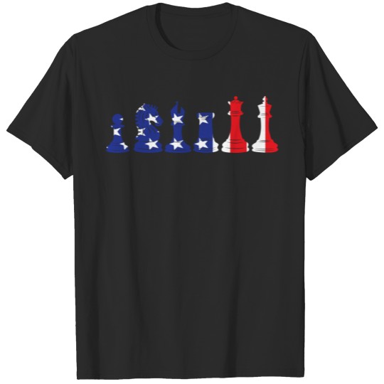Discover Chess Usa Flag American Inside Me Piece Master Pla T-shirt