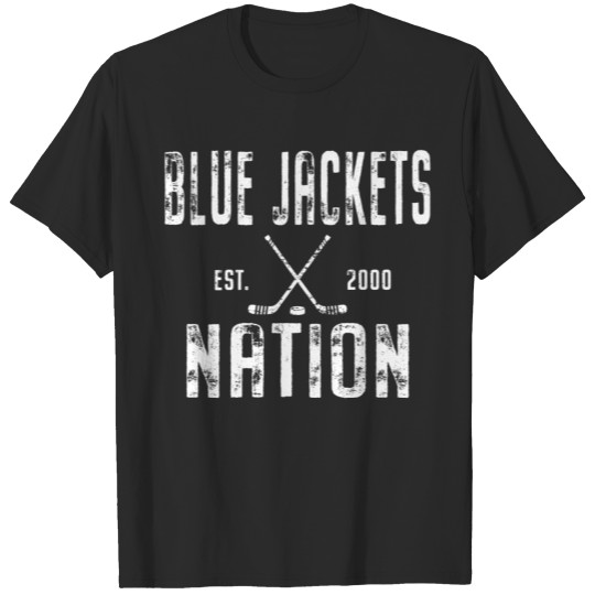 Discover Blue Jackets Nation Hockey T-shirt
