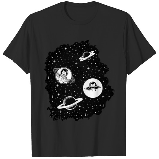 Discover Space Cats T-shirt