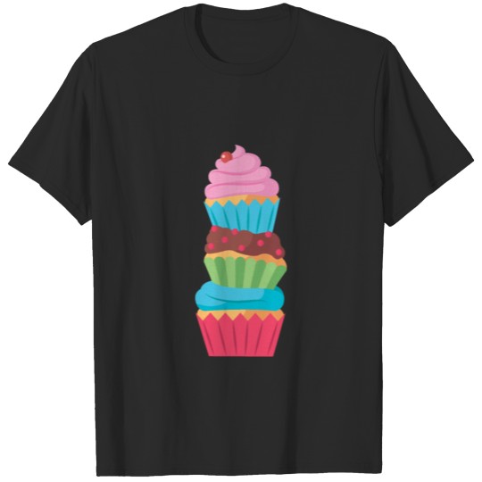 Discover Food Cupcake Pile T-shirt