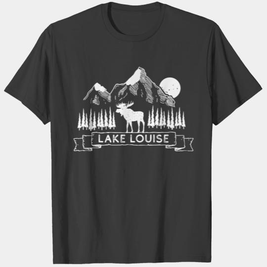 Lake Louise Canada Banff Mountain Moose Gift Lake T-shirt