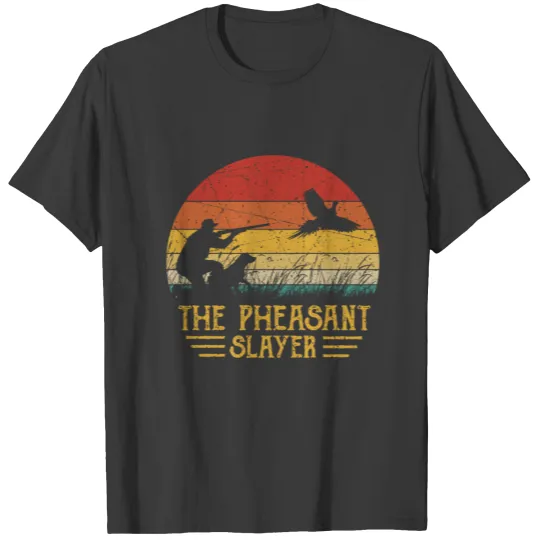 Vintage Sunset Pheasant Hunting Pheasant Slayer T-shirt