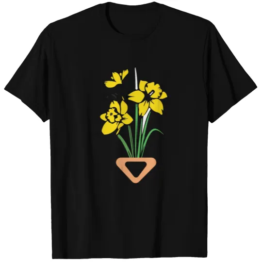 Hand drawing Creeper flowers T-shirt