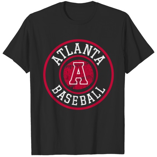 Discover Atlanta Baseball Atl Pride Brave Retro Badge Gift T-shirt