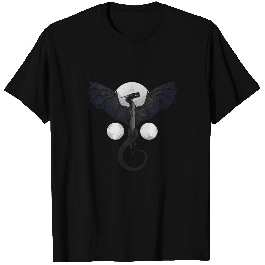 Wings of Fire • NightWing • Black Dragon Moons T-shirt