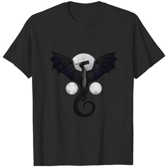 Wings of Fire • NightWing • Black Dragon Moons T-shirt