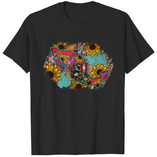 Discover Mexico Map T-shirt