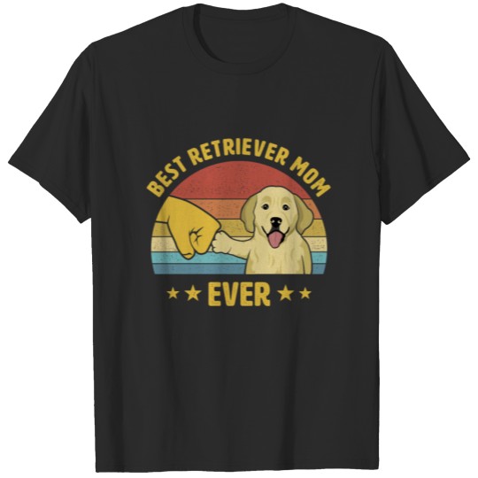 Discover Cute Best Golden Retriever Mom Ever Vintage Gift T-shirt