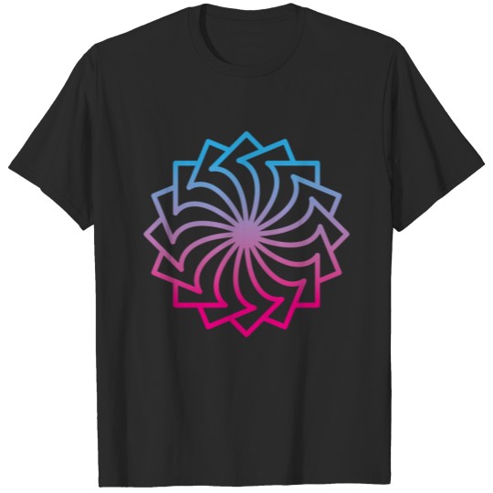 Geometry color circle illusion 01 T-shirt