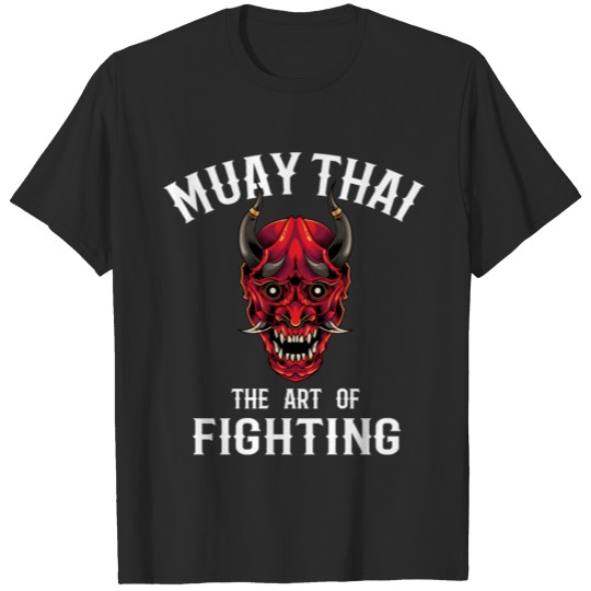 Discover Muay Thai Oni Demon Thai Boxing and Kickboxing T-shirt