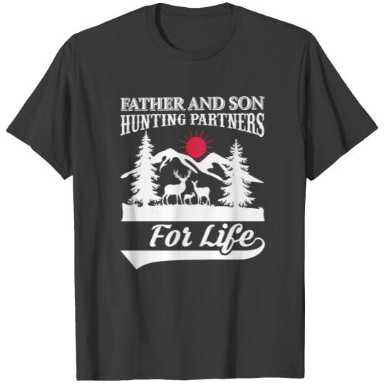 Father and Son Hunting Partners for Life T-shirt