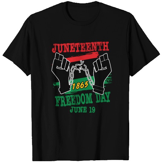 Juneteenth June 19 Freedom Day Black Pridfe T-shirt