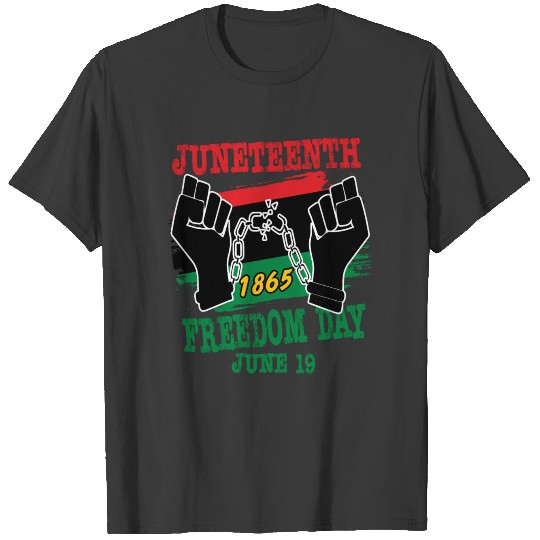 Juneteenth June 19 Freedom Day Black Pridfe T-shirt