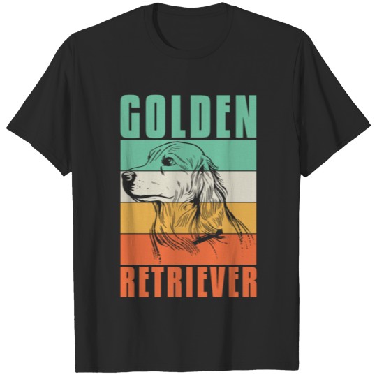 Discover Golden Retriever Dog Design Retro T-shirt