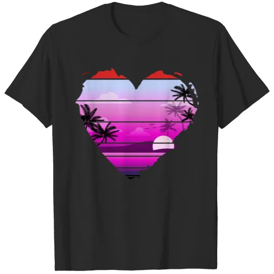 Discover Summer Vacation Gifts Dad Shirt Palm trees T-Shirt T-shirt