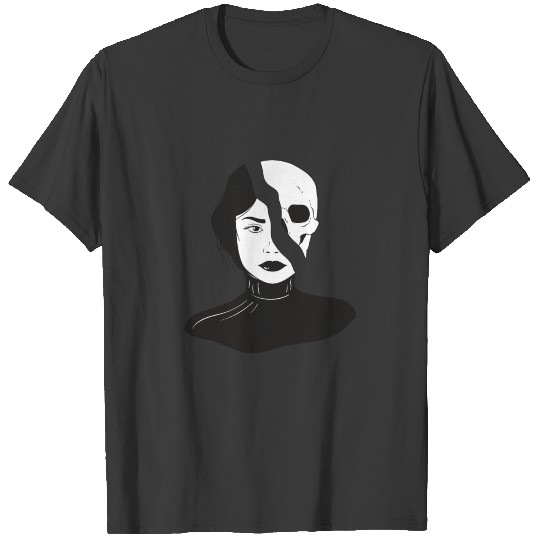 Dark Academia Skull Clothing for a College student T-shirt