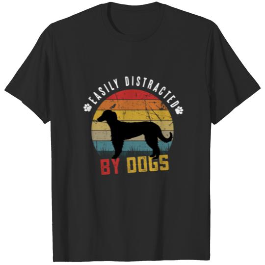 Discover Easily Distracted By Dogs T-shirt
