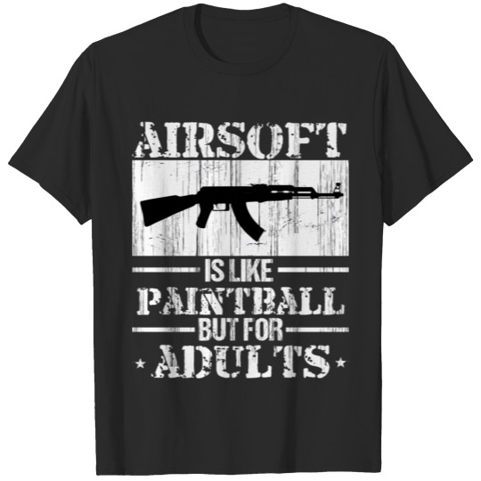 Discover Airsoft Player Paintball Combat Sports Airsofting T-shirt
