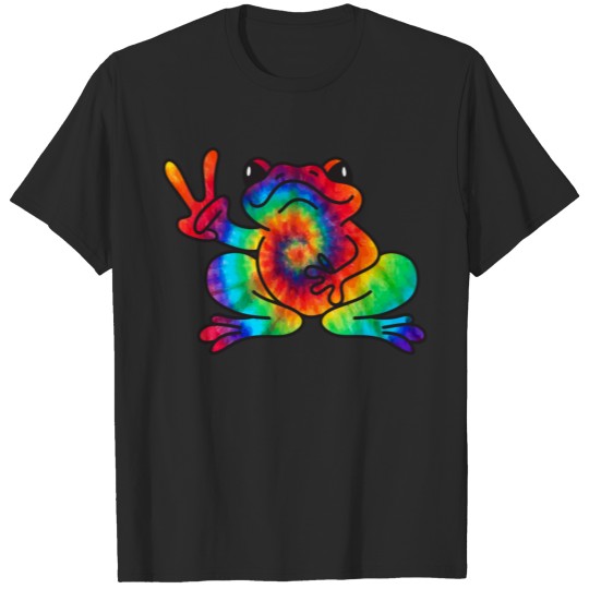 Cool Peace Frog Tie Dye For Boys And Girls 51 0680 T-shirt