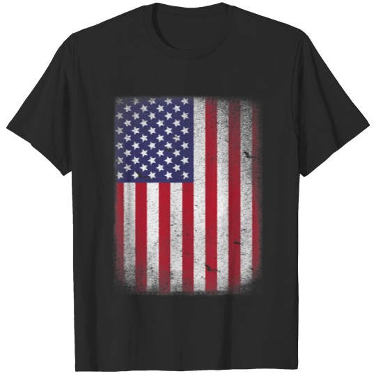 Discover USA Flag 4th July American Red White Blue Star T-shirt