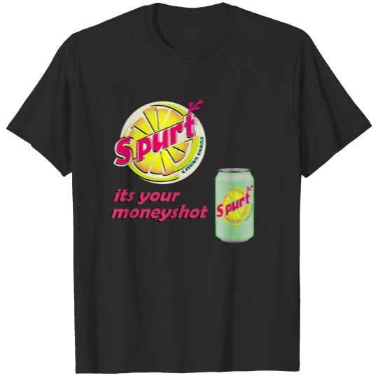 Discover parody soda spurt logo T-shirt