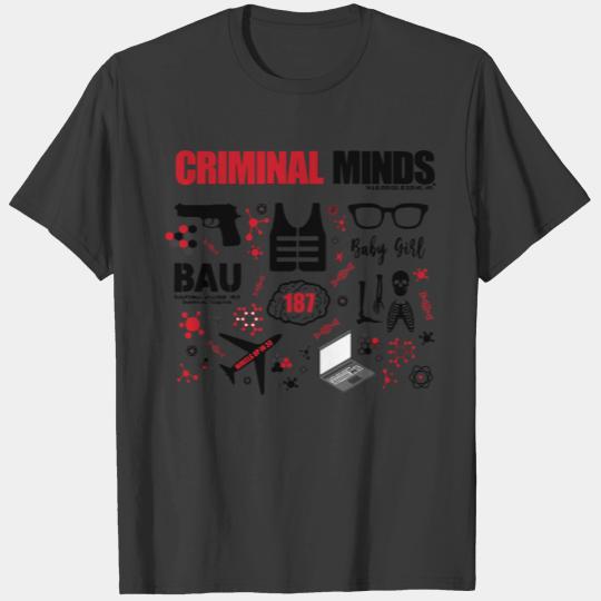 Criminal Minds Icon Mashup birthday chirstmas 0799 T-shirt