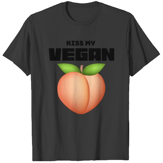 Kiss My Vegan Peach T-shirt