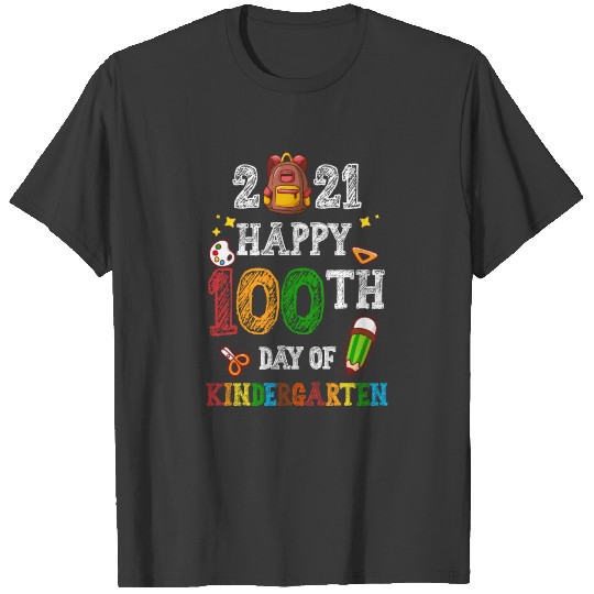 100 Days Of Kindergarten School Gift Students T-shirt