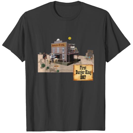 first burger king old west parody logo T-shirt