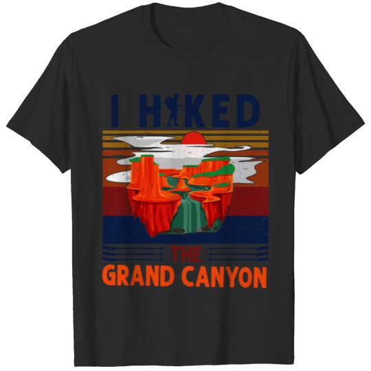 Discover I Hiked The Grand Canyon Cool Retro Vintage Hiking T-shirt