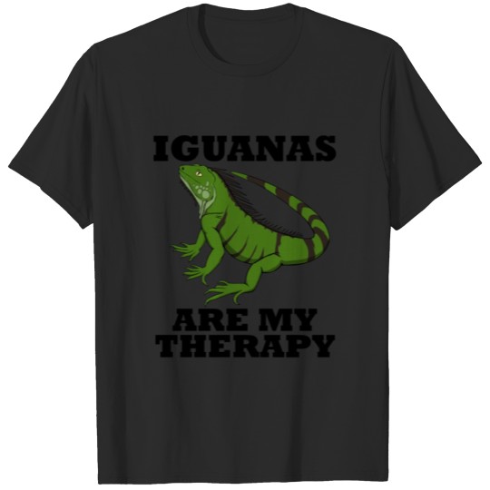 Iguanas are Therapy Funny Reptile Lizard T-shirt