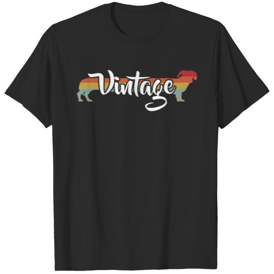 Discover Vintage Dachshund Dog Motif T-shirt
