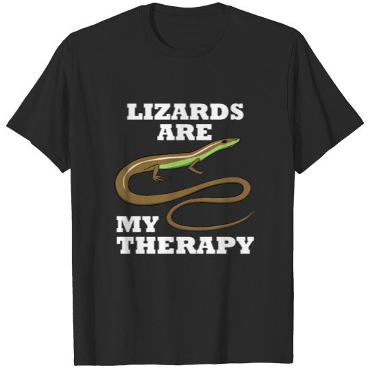 Lizard as Therapy Ironic Quote Reptile Gecko T-shirt