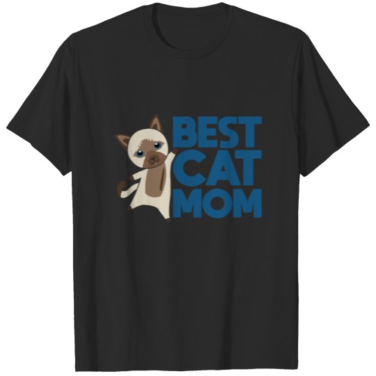 Worlds Best Cat Mom - Cats Siam Cat T-shirt
